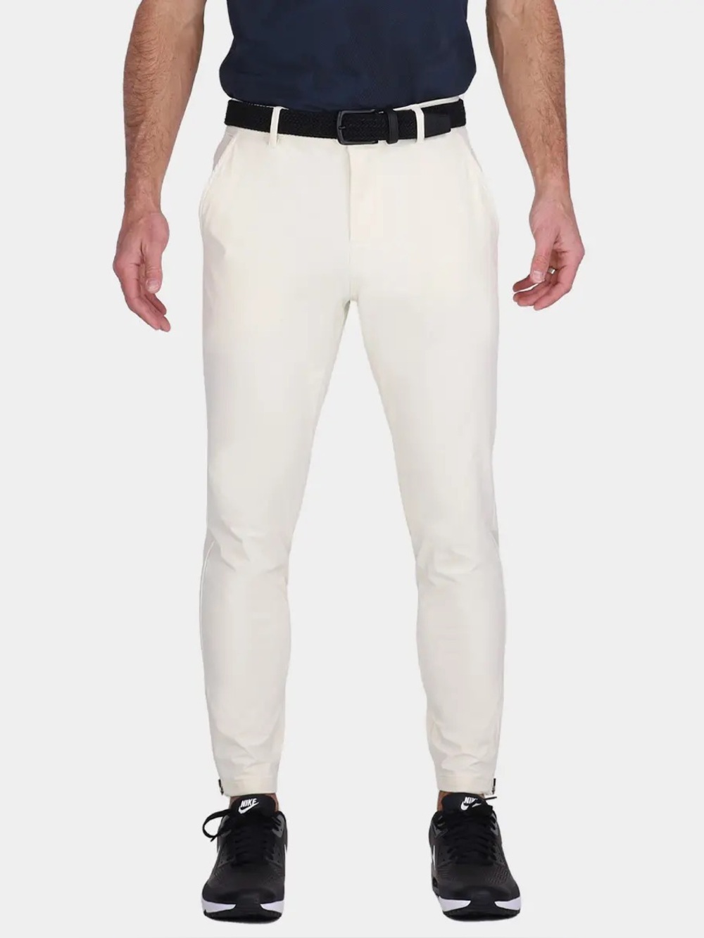 Avalon Men's Light Beige Performance Tour Golf Jogger Pants